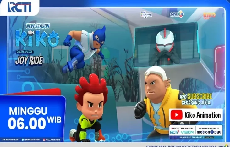 KIKO 4 Eps. JOY RIDE Tayang pada RCTI, Minggu, 30 Maret 2025 Jam 06.00 Awal Hari