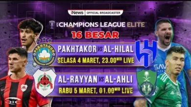 Live dalam tempat iNews! Al Hilal vs Pakhtakor dalam area Babak 16 Besar AFC Champion League, Waktu senja Hal ini adalah Waktu 23.00 Waktu Indonesia Barat